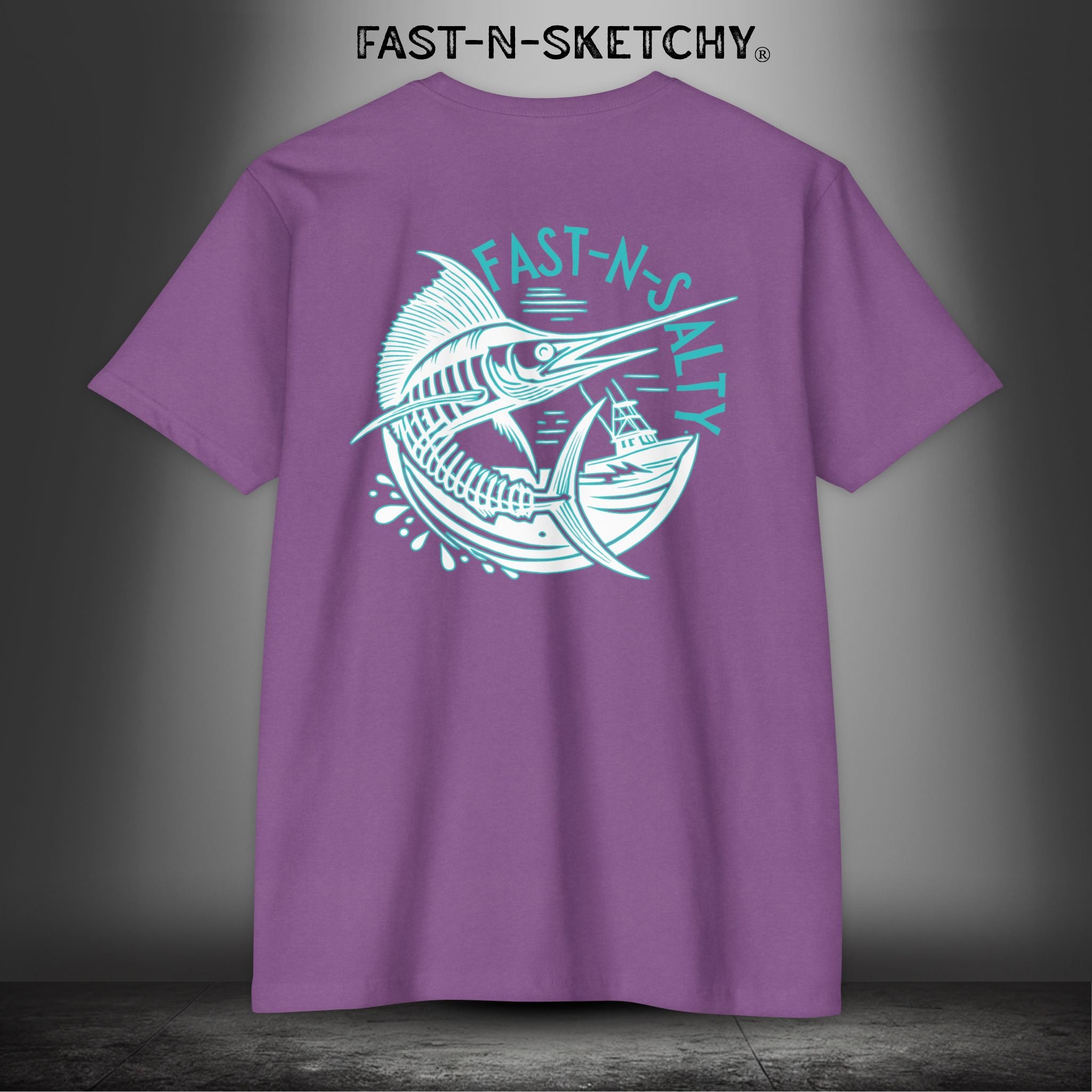 Fast-n-Salty Circle Logo - T-Shirt Next Level 6210