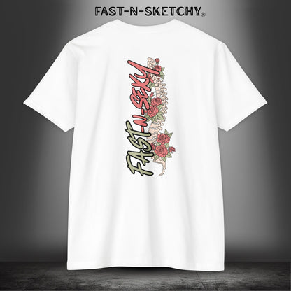 FAST-N-SEXY™ WITH SPINE/FLOWERS: T-shirt Next Level 6210