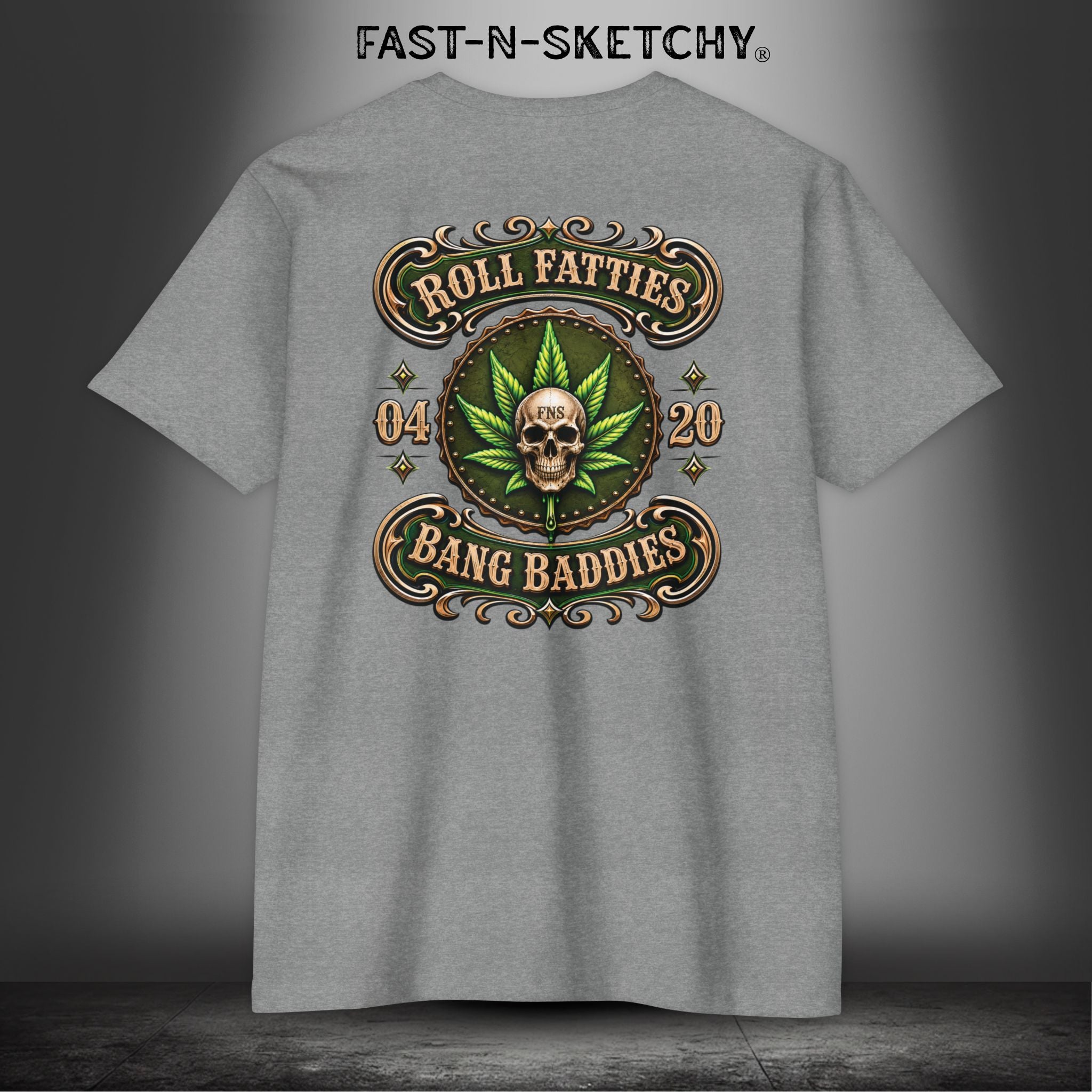 The Highlife: Roll Fatties & Bang Baddies: Biker Edition Premium Fitted Tee
