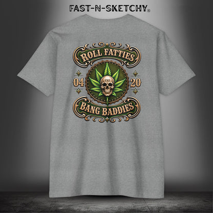 The Highlife: Roll Fatties & Bang Baddies: Biker Edition Premium Fitted Tee