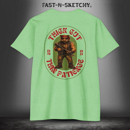 Porkchop, Thick Cut Thin Patience: Military Edition Premium Fitted Tee
