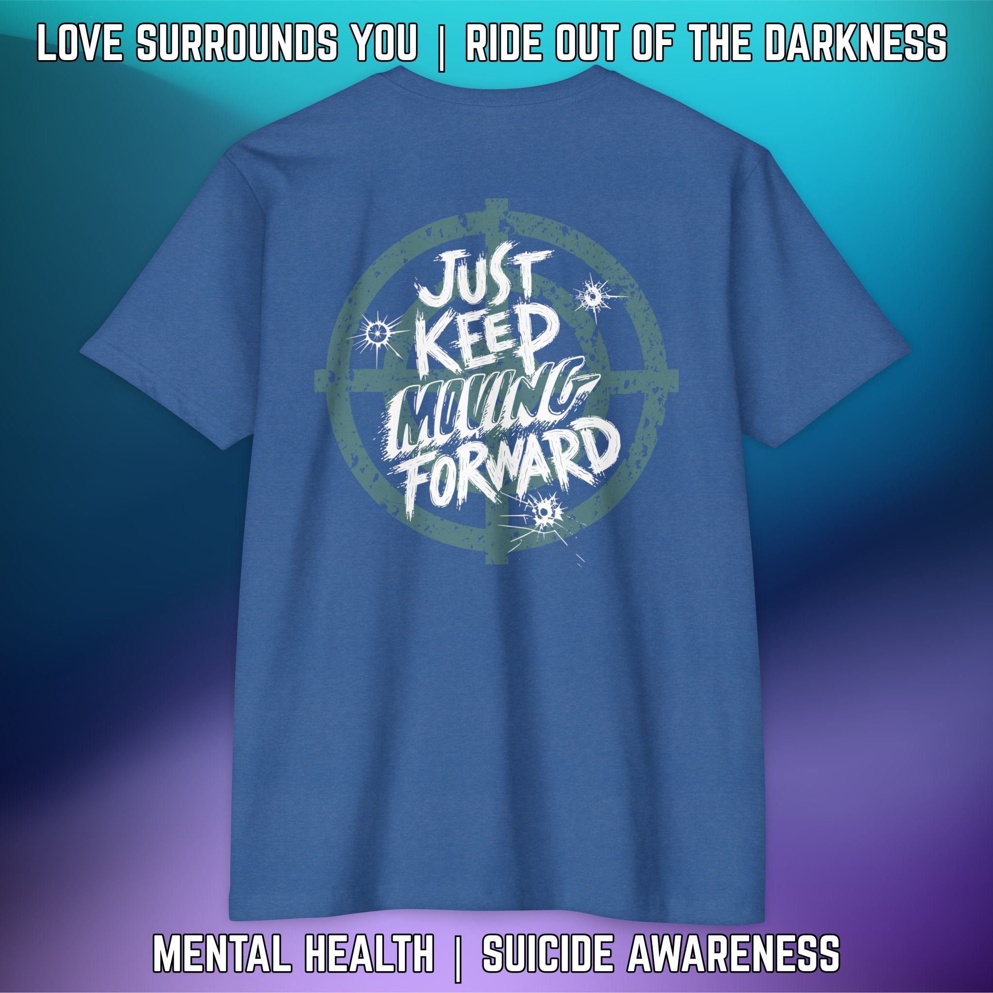 JUST KEEP MOVING FORWARD: T-Shirt Next Level 6210 - LSY