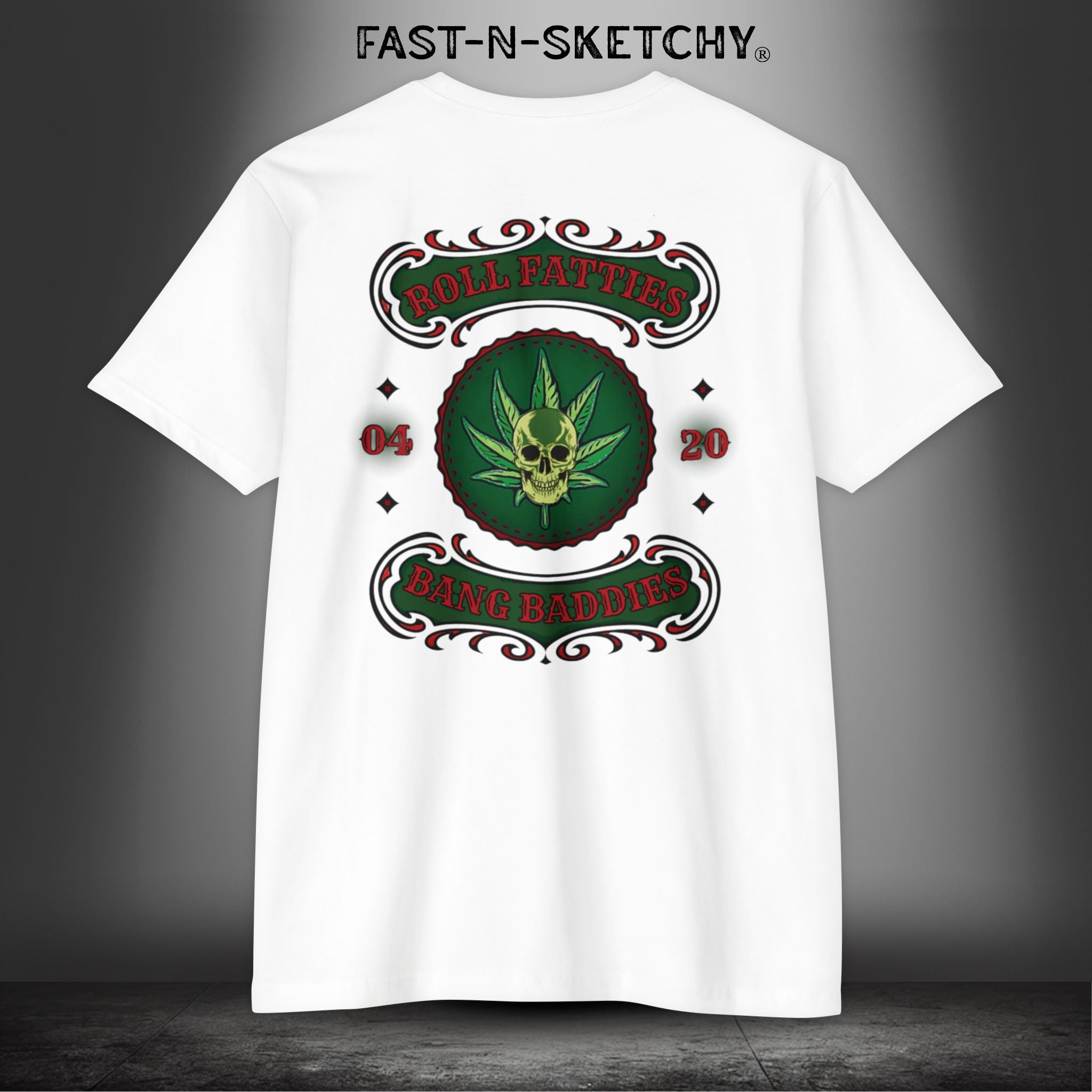 The Highlife: Roll Fatties & Bang Baddies: Biker Edition Premium Fitted Tee