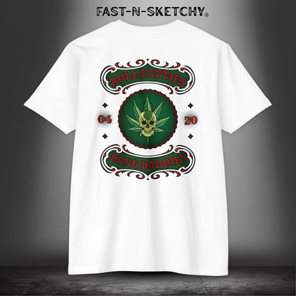 The Highlife: Roll Fatties & Bang Baddies: Biker Edition Premium Fitted Tee