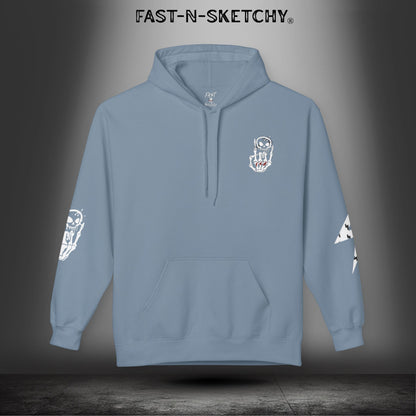 FAST-N-SKETCHY®: Fleece Hoodie 80/20 Blend (Dark Colors)