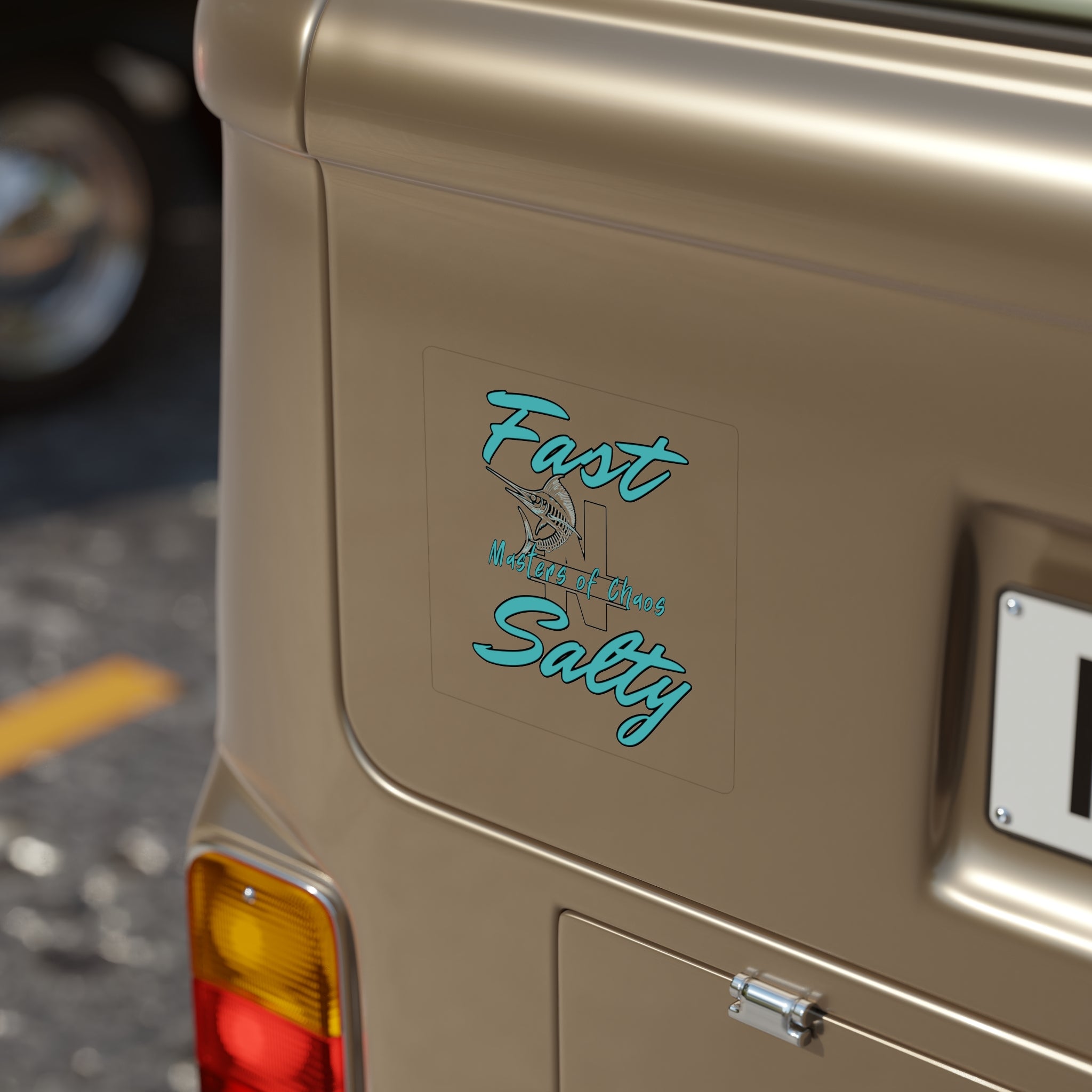 FAST-N-SALTY - Die-Cut Outdoor Sticker Transparent