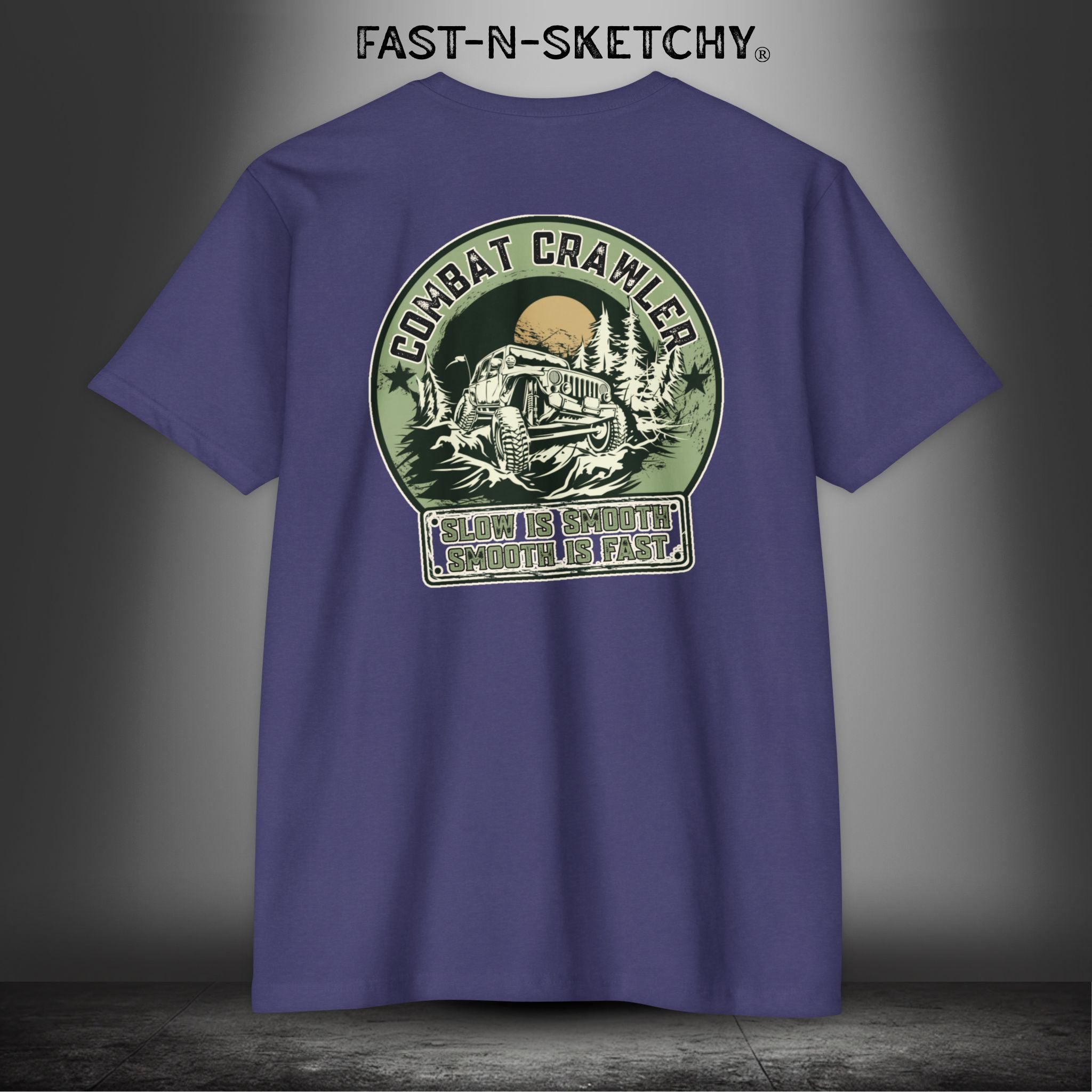 Combat Crawler - Slow is Smooth, Smooth is Fast (Jeep Edition) - T-Shirt