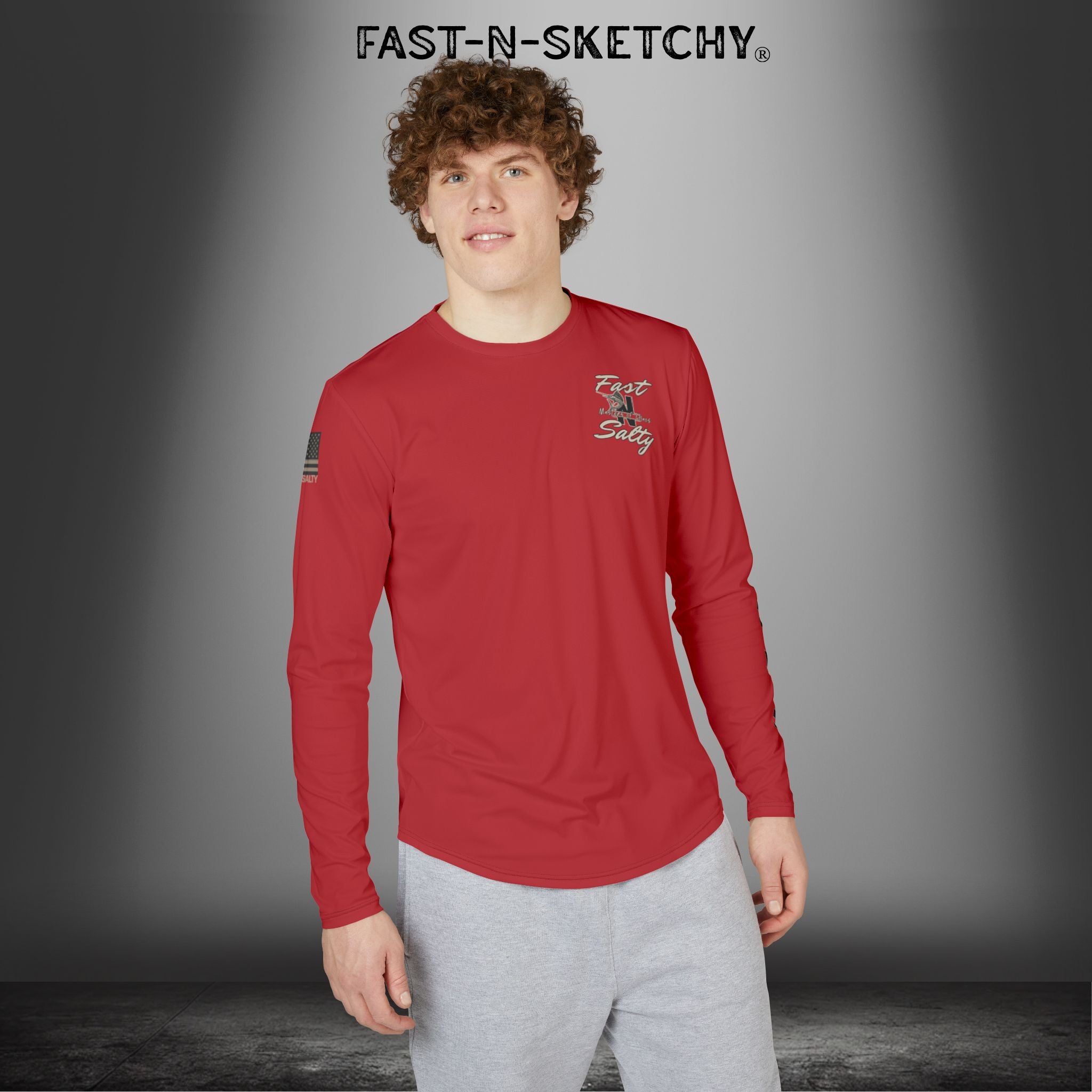 If It Swells, Ride It Fishing / Surfing UV Protection Shirt: Fast-N-Salty