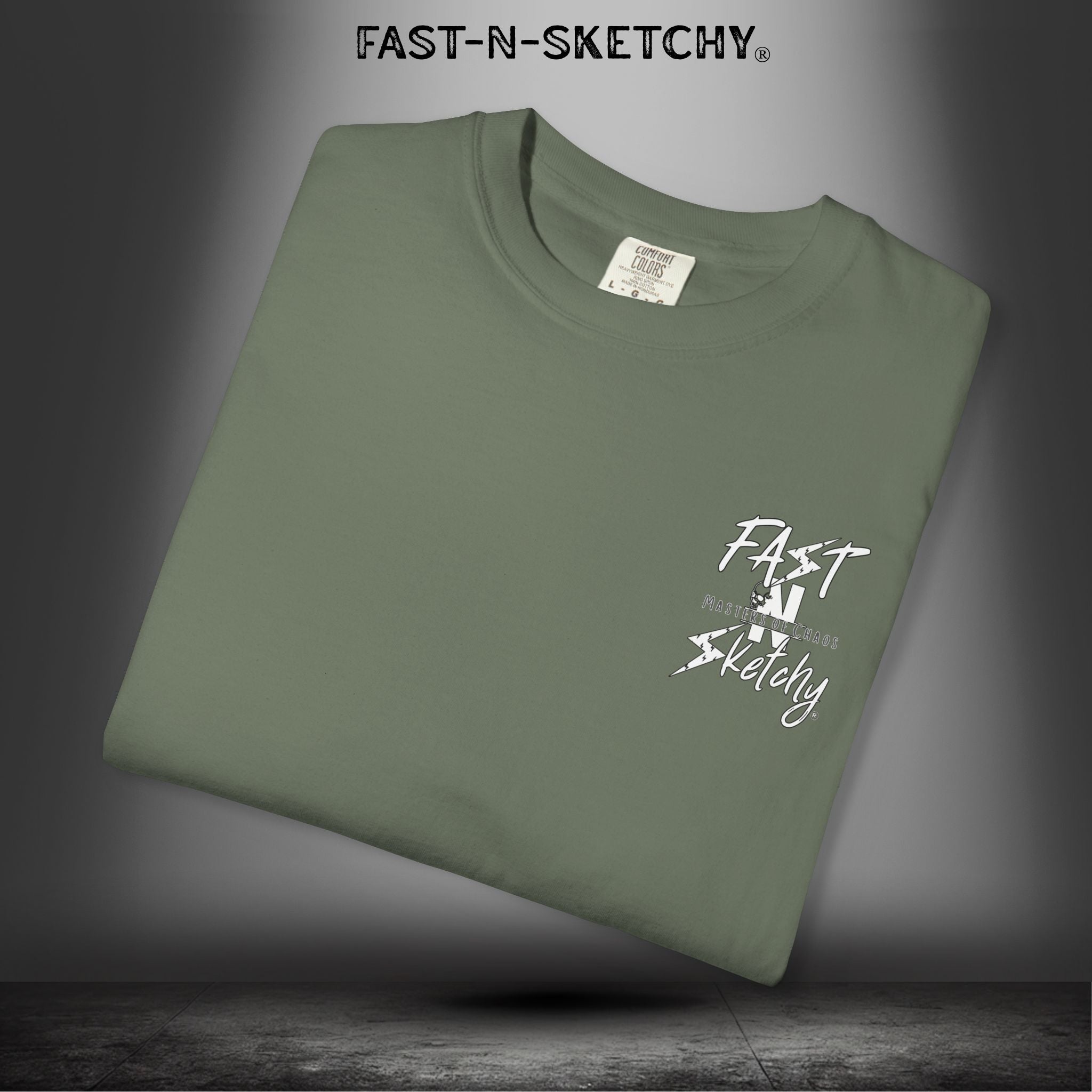 No Face, No Case: FAST-N-SKETCHY - T-Shirt up to 4XL (Multiple Colors)