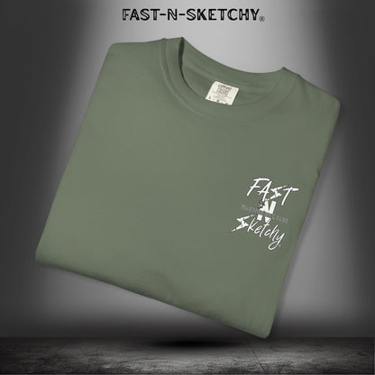No Face, No Case: FAST-N-SKETCHY - T-Shirt up to 4XL (Multiple Colors)