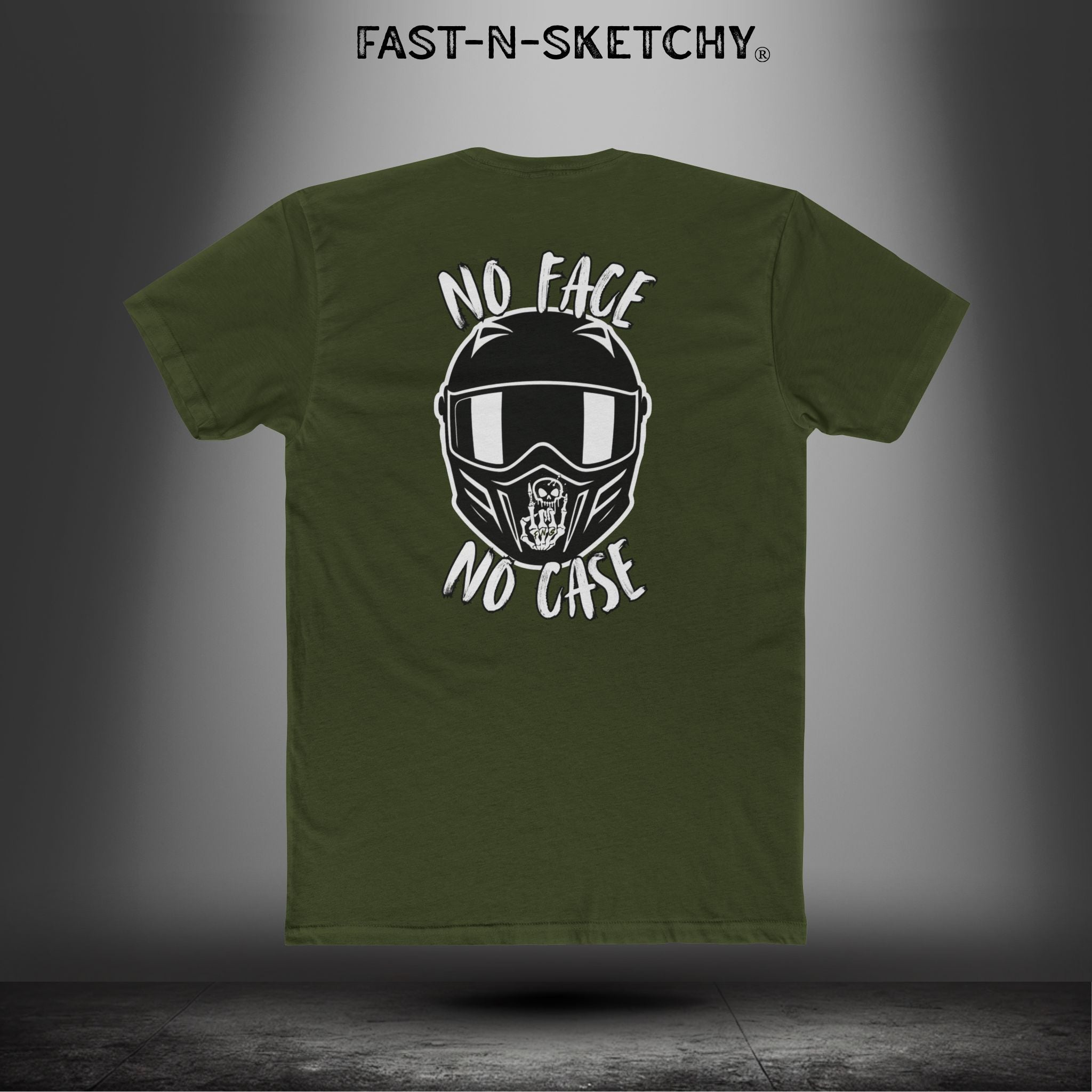 No face, No Case: Biker Edition Relaxed Classic Tee