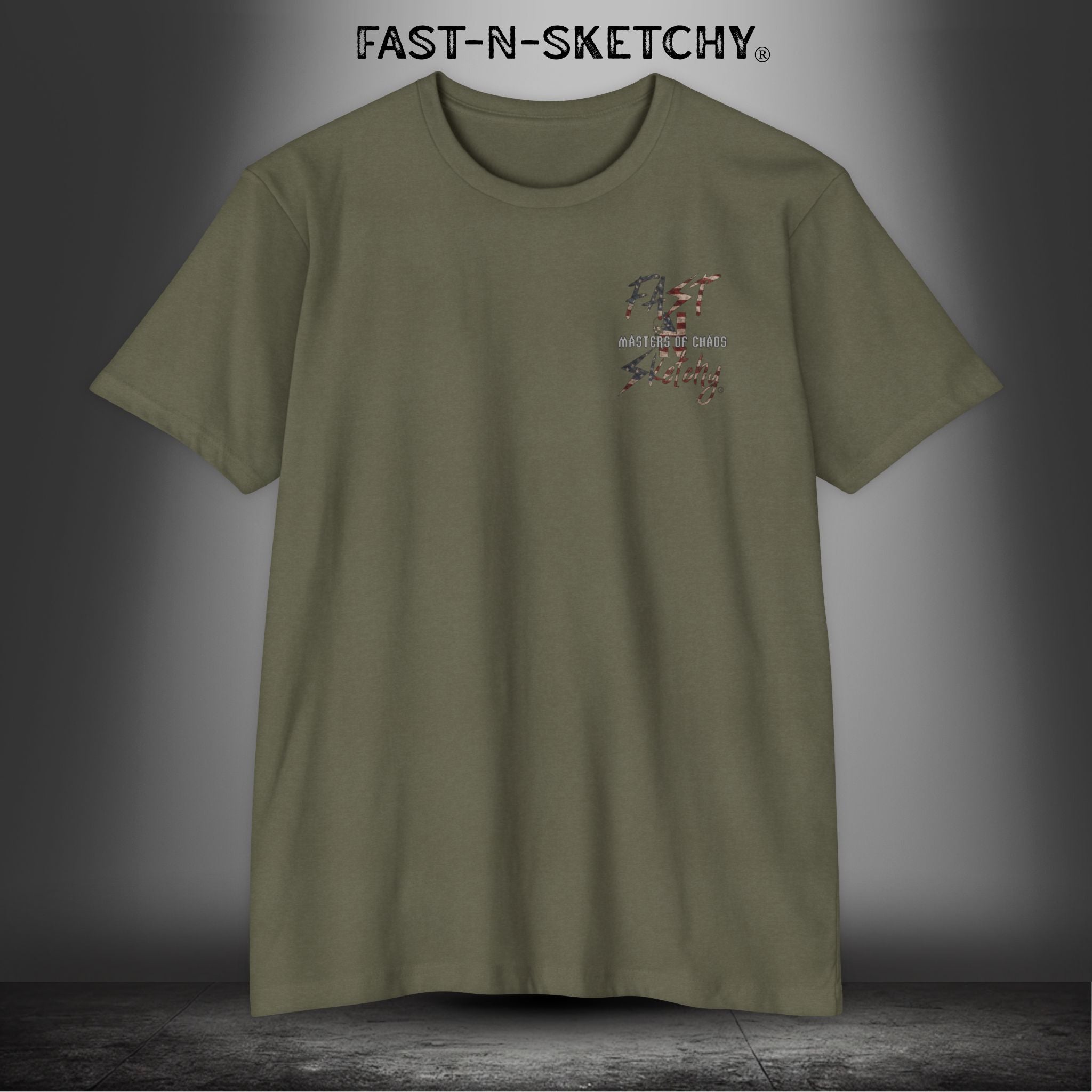 Forged in Darkness Military Edition — "Guided by the Light" Patriotic Tee
