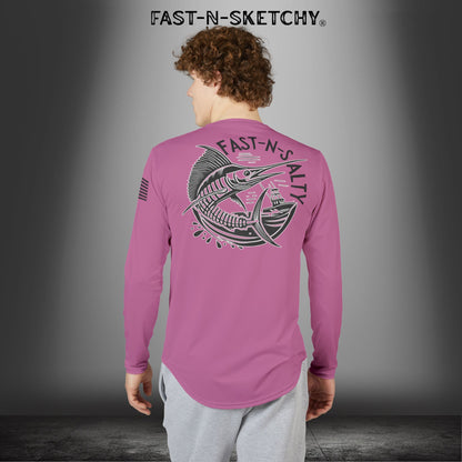Fast-N-Salty UV Protection Long Sleeve Shirt - (Pink) Perfect for Outdoor Adventures and Fishing