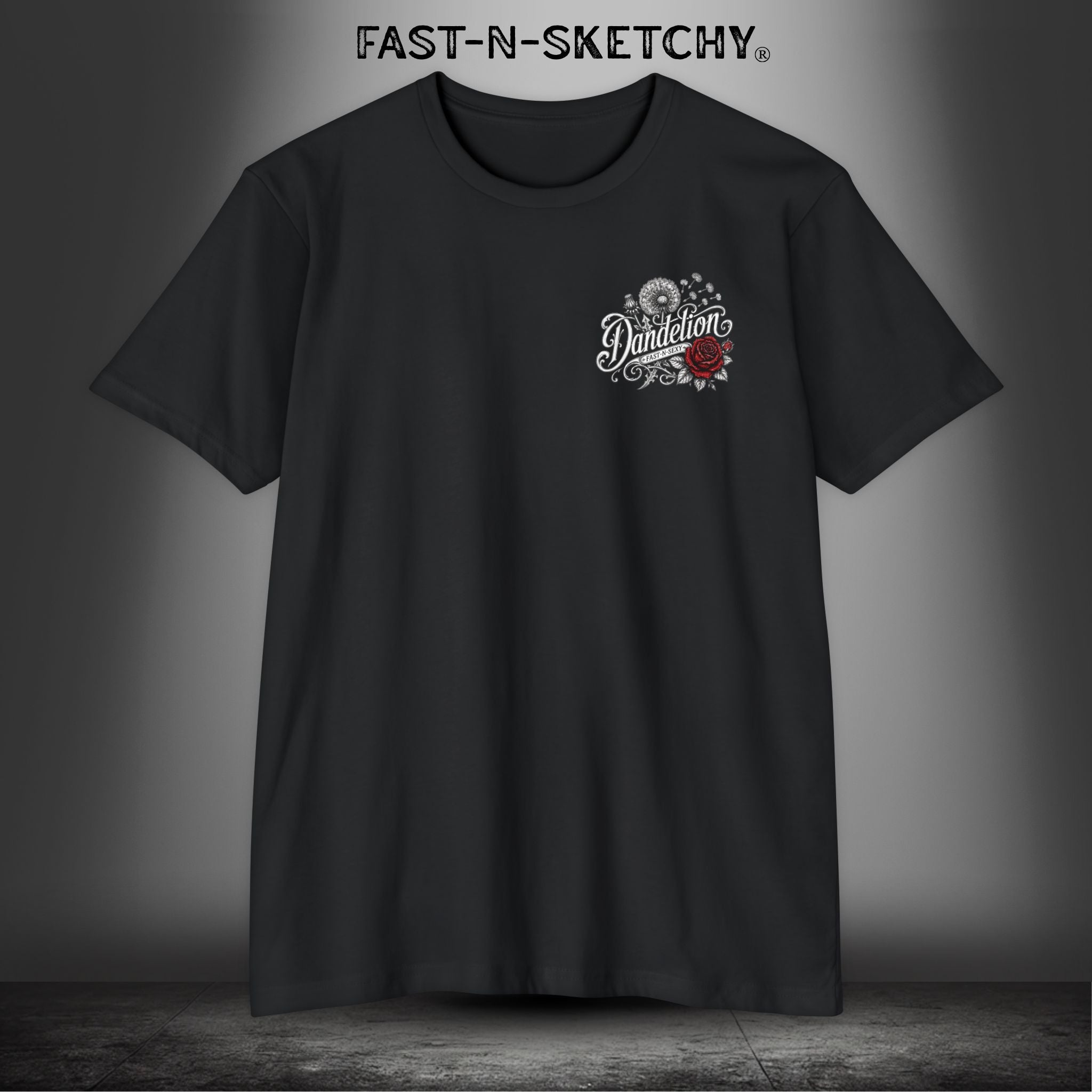 Dandelion: Growing Up On the Wilder Side - Premium Fitted Tee (Black)