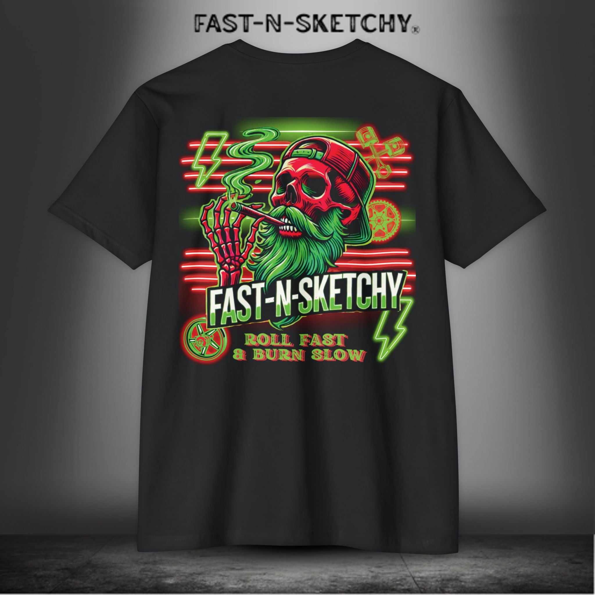 JUST BE BLUNT: ROLL FAST & BURN SLOW by FNS - T-shirt Next Level 6210