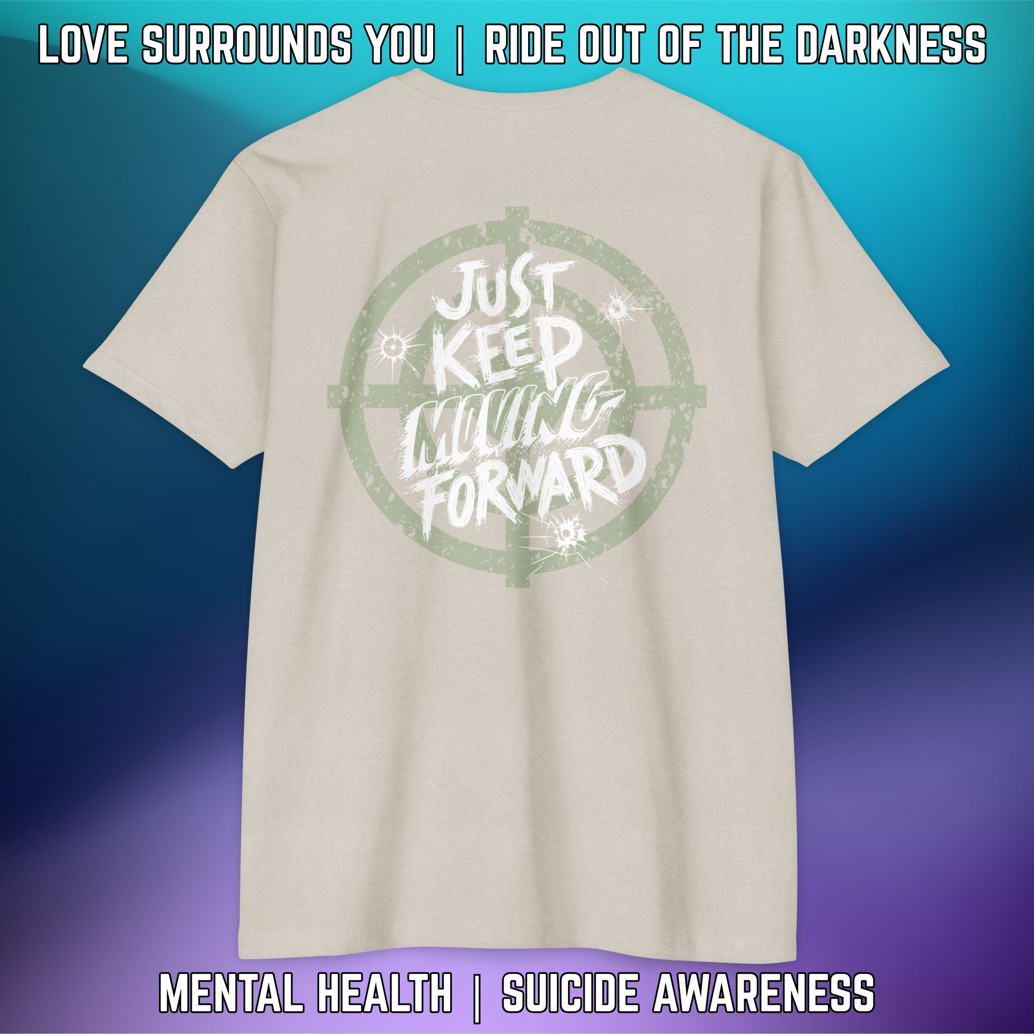 JUST KEEP MOVING FORWARD: T-Shirt Next Level 6210 - LSY