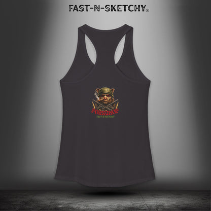 Porkchop, Thick Cut Thin Patience: Military Edition Racerback Tank