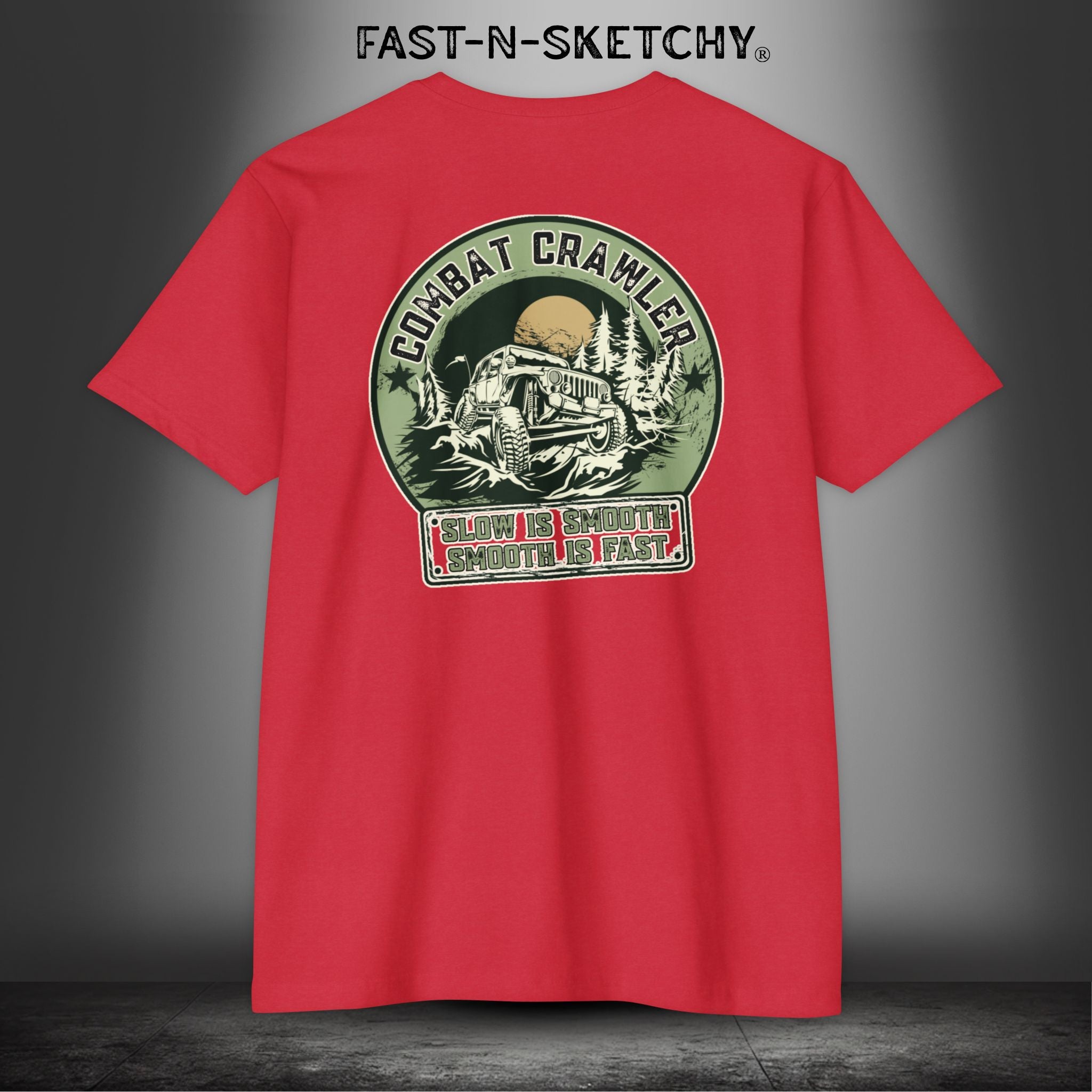 Combat Crawler - Slow is Smooth, Smooth is Fast (Jeep Edition) - T-Shirt