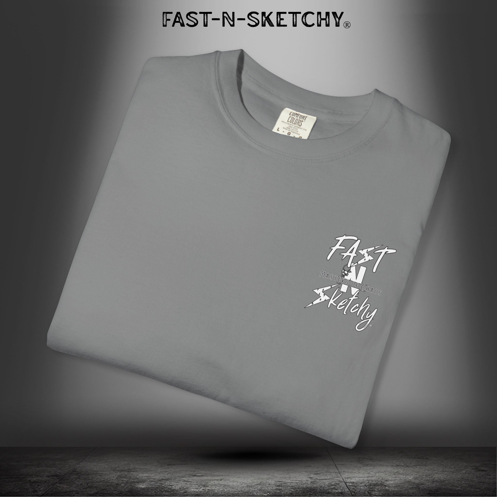 No Face, No Case: FAST-N-SKETCHY - T-Shirt up to 4XL (Multiple Colors)