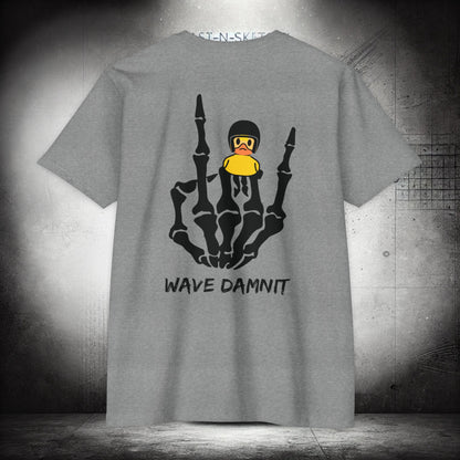 JEEP EDITION: WAVE DAMNIT created by Holly - T-Shit Next Level 6210 (White)