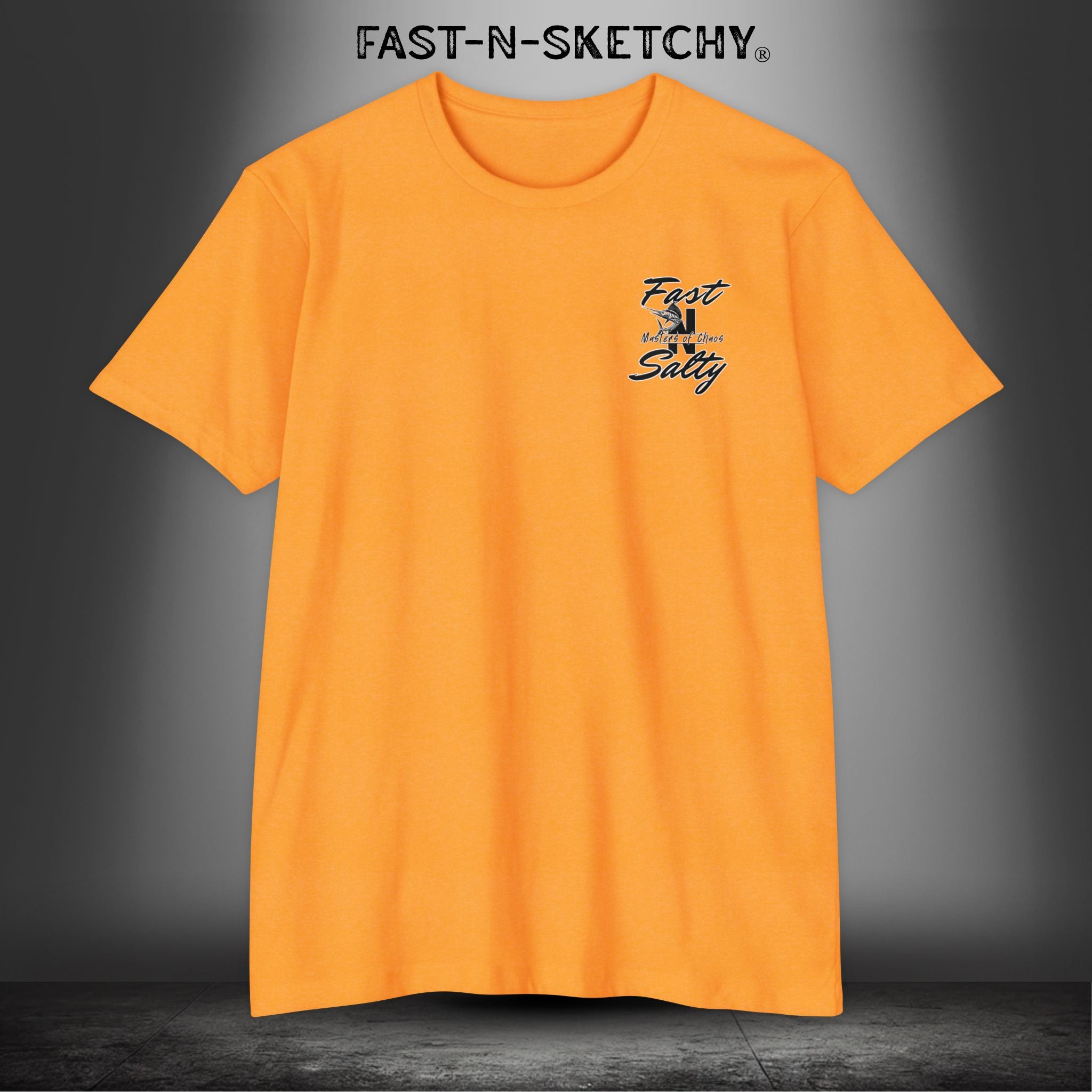 Fast-n-Salty Circle Logo (Black Logo) - T-Shirt Next Level 6210