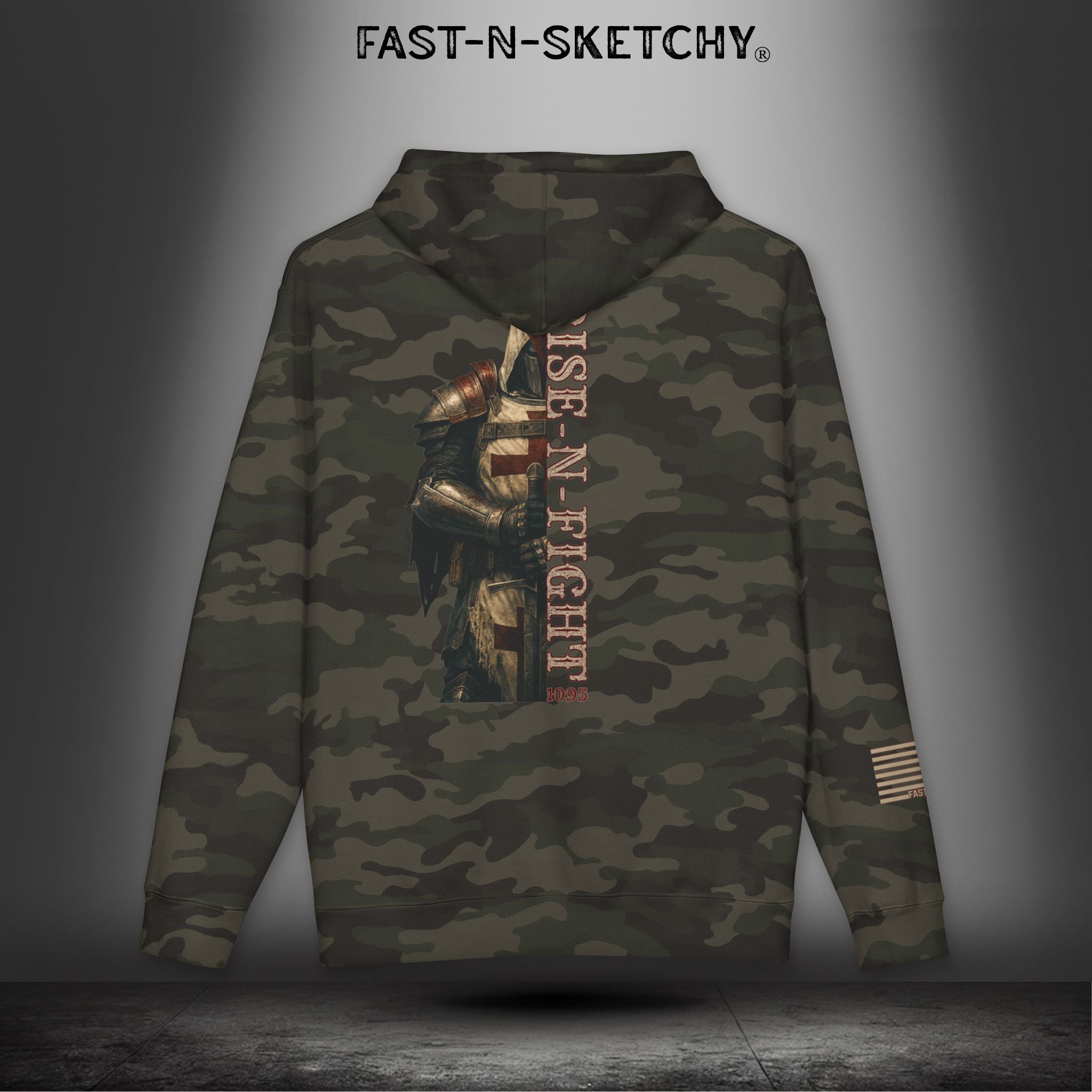 Rise-N-Fight Camo Hoodie: Military Edition
