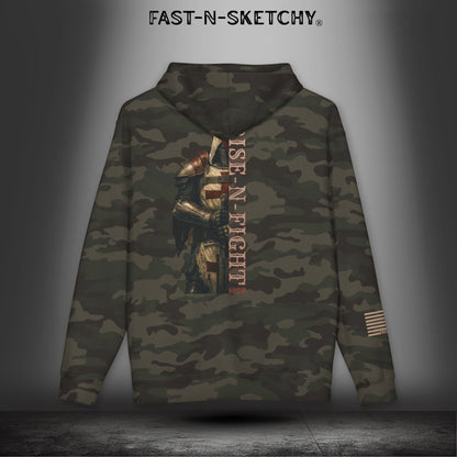 Rise-N-Fight Camo Hoodie: Military Edition