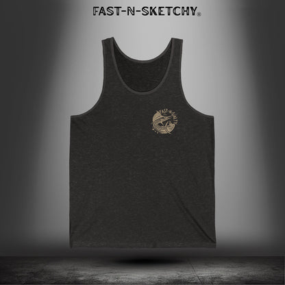 ADRENALINE RUNS DEEP LIKE THE OCEAN: Tank Top