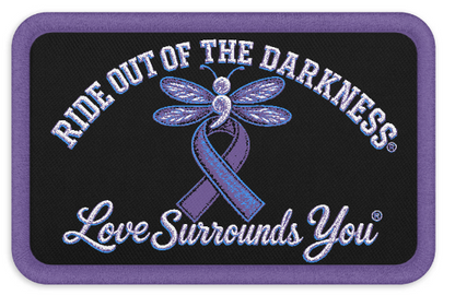Ride Out of the Darfkness Embroidered Patch Rectangle 3.5″×2.25″ - LSY